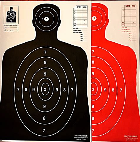 Buy B27 Paper Shooting Targets Silhouette Gun Range Rifle