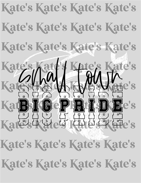 Small Town Big Pride Pirates Dtf Transfer Etsy