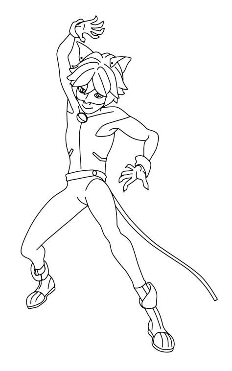 Miraculous Ladybug And Cat Noir Drawings Coloring Page Printable Porn