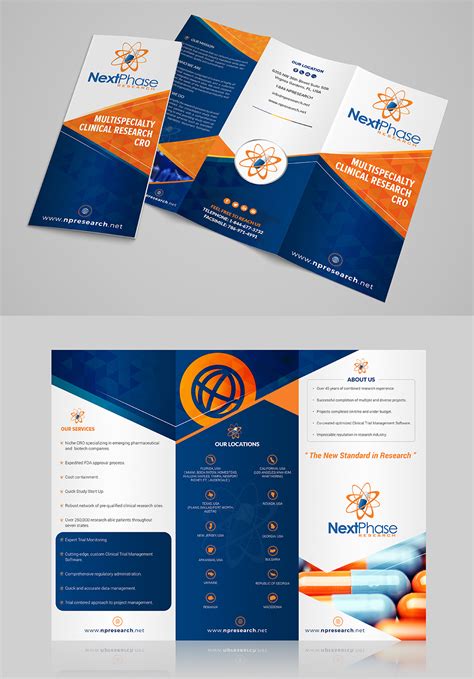 Modern Bold Pharmaceutical Brochure Design For Next Phase Research By