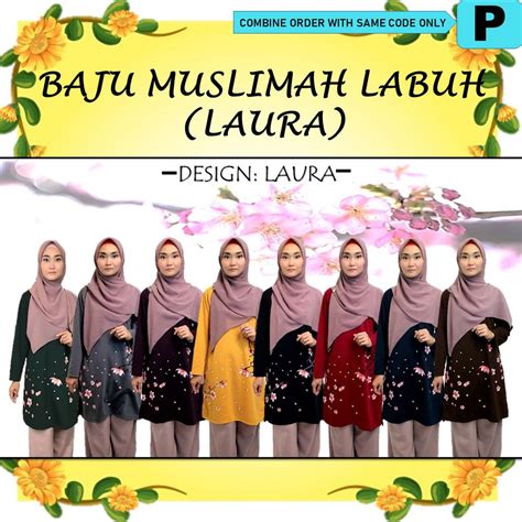 Pembayaran mudah, pengiriman cepat & bisa cicil 0%. BAJU MUSLIMAH T-SHIRT LABUH MURAH (LAURA) | Shopee Malaysia