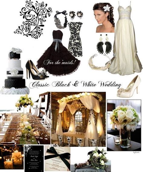 You Cant Go Wrong With A Chic Black And White Wedding