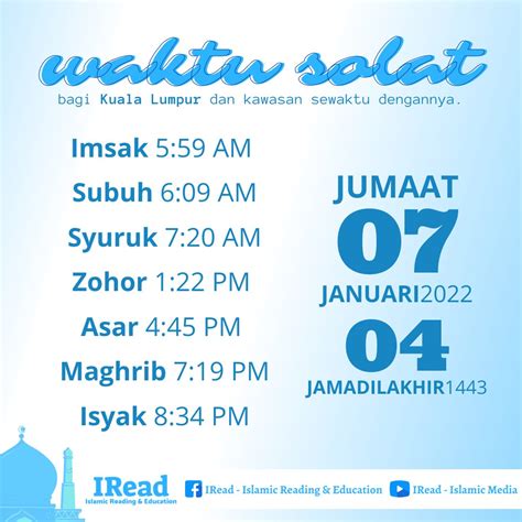 Waktu Solat Zohor Kl