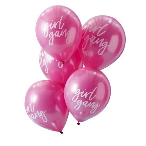 Pink Girl Gang Balloons By Favour Lane