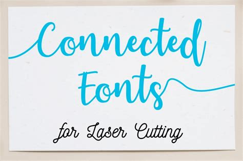 Free Connected Fonts For Laser Cutting Maker Design Lab