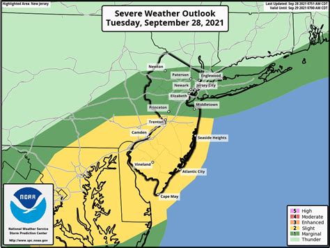 Nj Weather Thunderstorms Damaging Winds In Forecast Today With