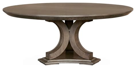 The Jonah Dining Table 72 Smoke Gray Transitional Round