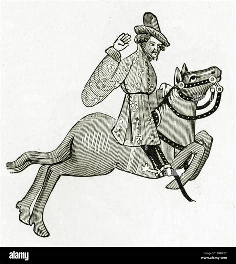 Geoffrey Chaucer S Canterbury Tales The Merchant On Horseback