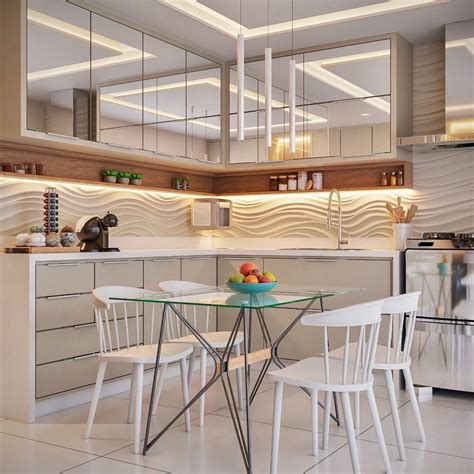 ARQUITETURA DESIGN no Instagram Detalhes dessa cozinha elegante em tons neutros armário com