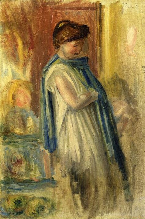 Young Woman Standing 1895 Pierre Auguste Renoir