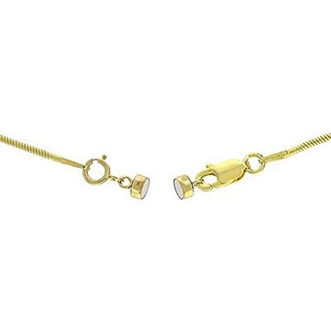 1 New Solid 14k Yellow Gold Barrel Magnetic Converter Necklace Clasp