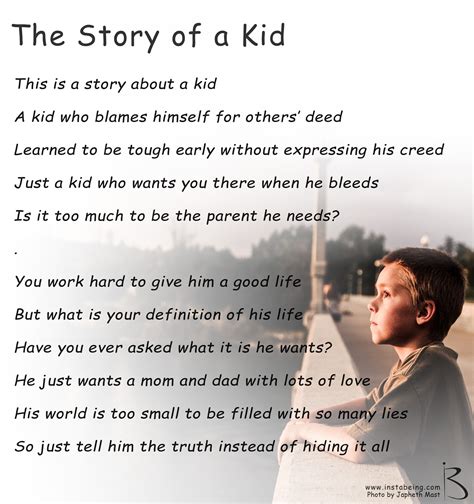 Poem about A Kid | Parents poem, Poems, Stories for kids