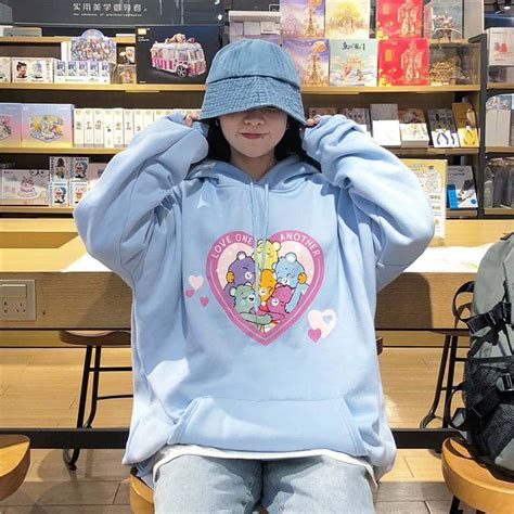 Shop cool personalized care bear hoodies with unbelievable discounts. 🖤Buy #1 Love One Another Care Bears Cute Hoodie