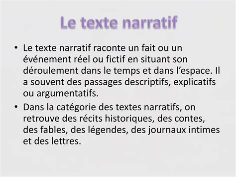 Ppt Le Texte Narratif Powerpoint Presentation Free Download Id2678071