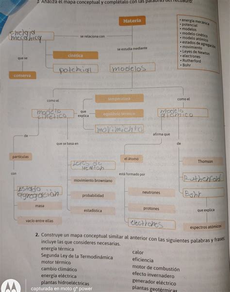 Construye Un Mapa Conceptual Similar Al Anterior Con Las Siguientes