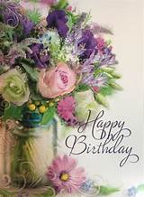 Wishing birthday with bouquet on the background… birthday greeting on bouquet of pink roses… happy birthday on pink and purple flowers… 979c8a4b086f414e44b9f2f732a3b488.jpg (2183×2988) | Happy ...