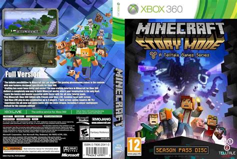 Minecraft Story Mode A Telltale Games Series Cover 2015 Capa Xbox