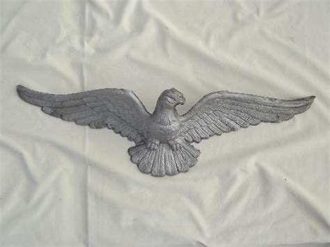 vintage emig cast metal american eagle wall plaque large flying eagle