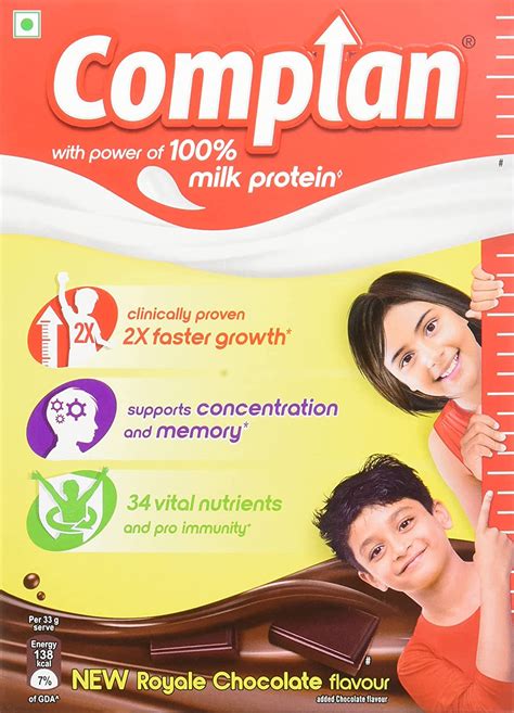 Complan Nutrition And Health Drink Royale Chocolate 200g Refill Pack
