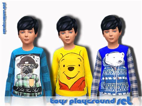 A Cute Sweaters Set For Your Sim Boys Found In Tsr Category Sims 4