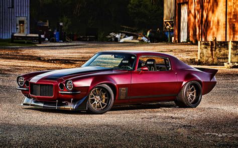 Chevrolet Camaro Ss Supercars 1972 Cars Tuning Retro Cars Red