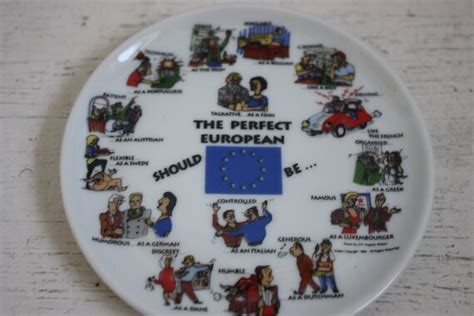 The Perfect European Should Be Vintage Europe Souvenir Plate