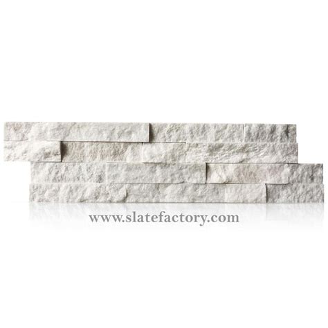Arctic White Ledger Panels Ledger Stone Corners Fireplace Design