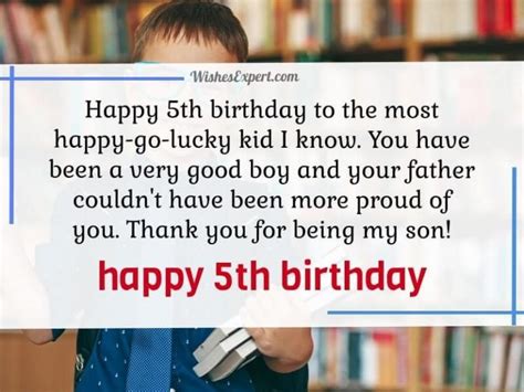 35 Sweet 5th Birthday Wishes For 5 Years Old