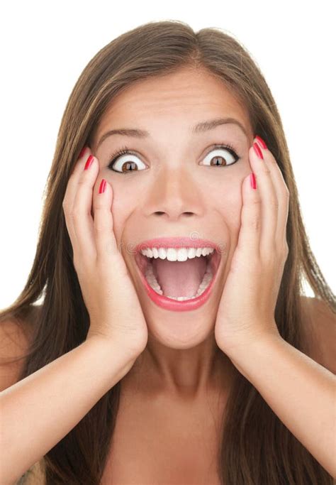 Female Facial Expression Shock Stock Photo Image Of Shocked Fright