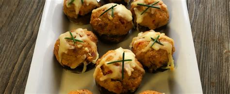 Crab stuffed mushrooms are a wonderful appetizer for absolutely any occasion. Delicious Orchards » Crab & Bacon Stuffed Mushrooms