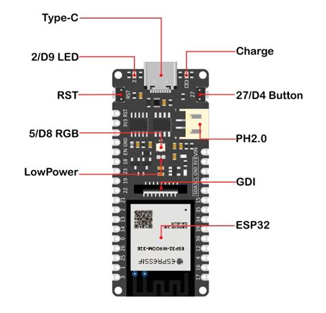 Firebeetle 2 Esp32 E Iot Microcontroller With Header Supports Wi Fi