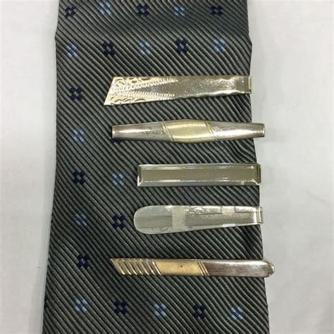 Vintage Sterling Silver Tie Bars