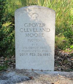 Grover Cleveland Cleve Moore Sr M Morial Find A Grave