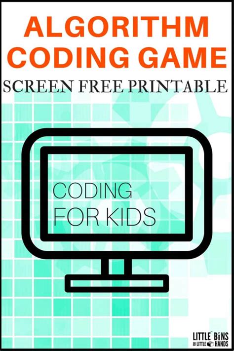 Algorithm Game For Kids Free Printable