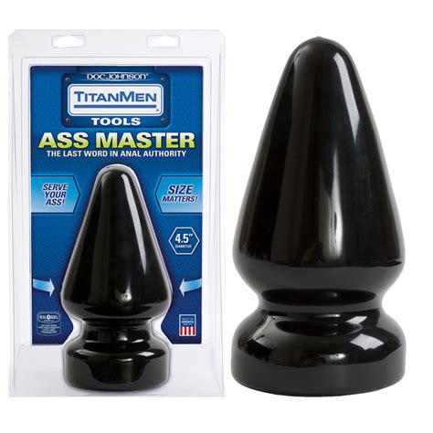 Titanmen Ass Master Butt Plug 4 5 Inches Black