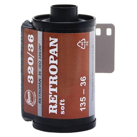 Foma Retropan Soft 320 Black And White Film 35mm 36 Exposure Bcg