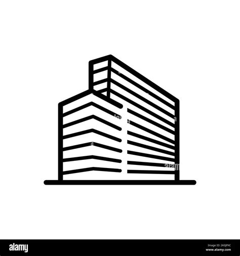 icono del edificio de oficinas de gran altura construcción alta urbana concepto de