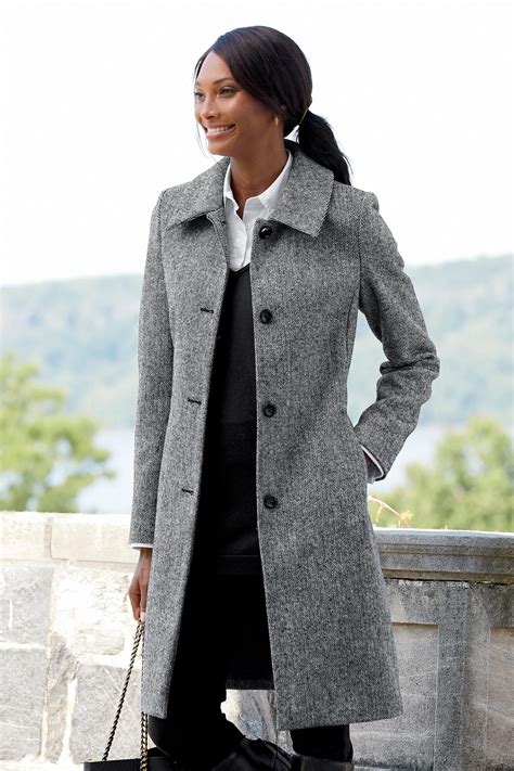 34 Length Wool Blend Coat Chadwicks Of Boston Winter Coats Women
