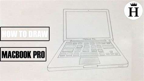 How To Draw A Macbook Pro Youtube