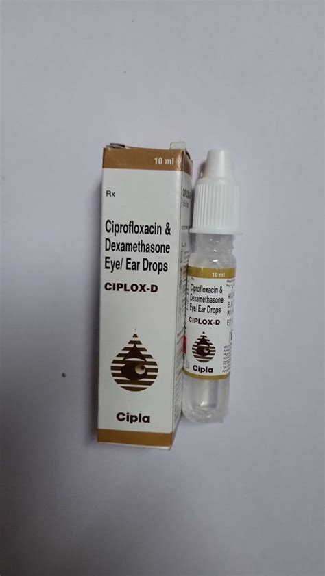 Ciplox D Ciprofloxacin Dexamethasone Eye Ear Drops Packaging Type Unit Packaging Size