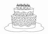 Ausmalbilder Geburtstagstorte Kerzen Malvorlagen Geburtstagssprüche sketch template