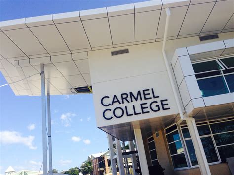Carmel College Sign Installation Valley Edge Printing