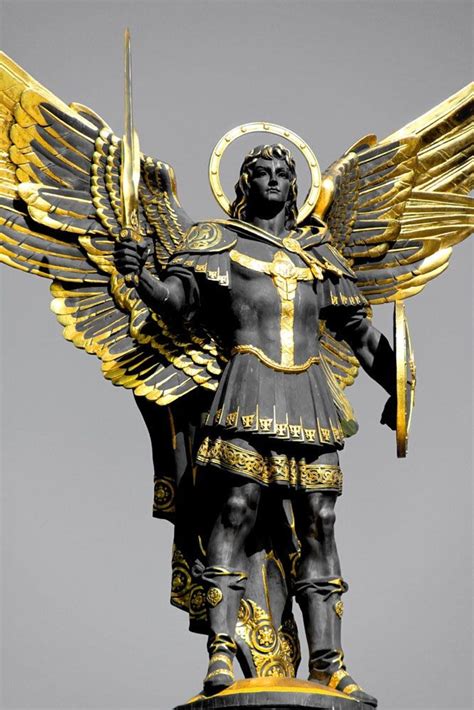 Ukrainian Statue Archangels St Michael Fallen Angel