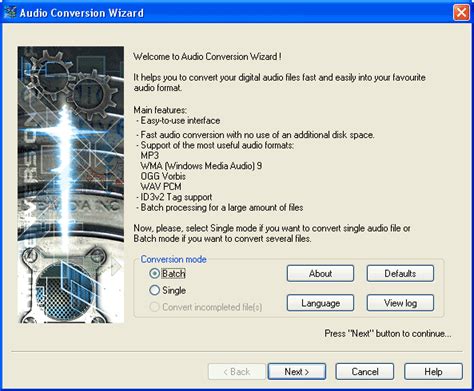 Filegets Audio Conversion Wizard Screenshot This Tool With Easy Step