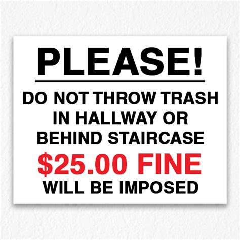 Under this, the phrase, do not throw rubbish of any kind in the toilet, is printed in black letters on a white background. Do Not Throw Trash Sign - HPD Signs NYC