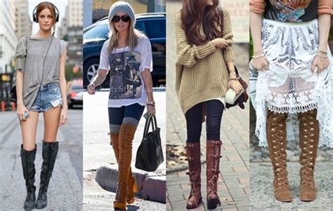How To Wear Knee High Lace Up Boots