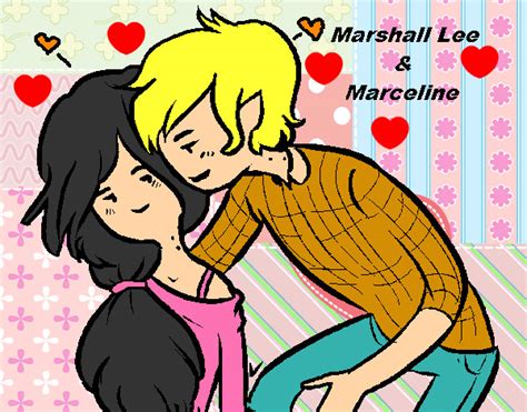 Desenho De Marshall Lee E Marceline Pintado E Colorido Por Yasmim1 O