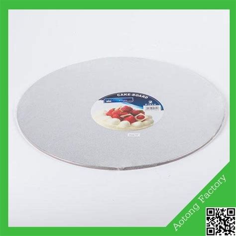 Round Silver 12mm Thick Cake Drum And Cake Board Atc 083 Aotong