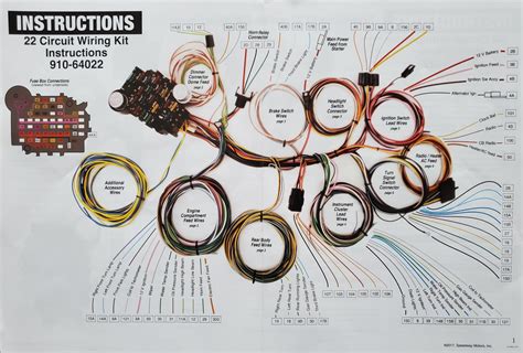 48 96 Universal Wire Harness Kit 22 Circuit Charp Industries