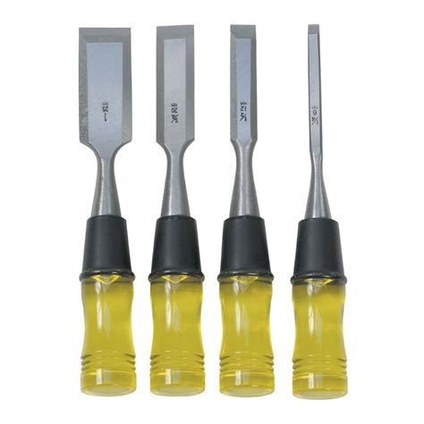 Wood Chisel Set With Clear Pvc Handle 4 Pc Wood Chisel Set Chisel